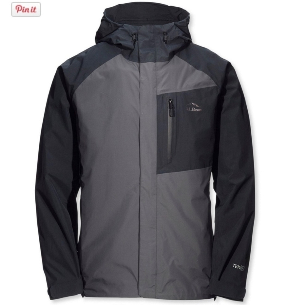L.L. Bean TEK O2 2.5L Element Jacket In Grey And Black Size XL Tall NWOT
